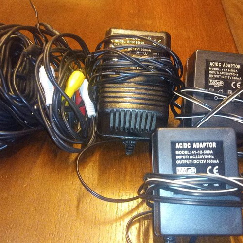 Monitor with two space surveillance cameras new