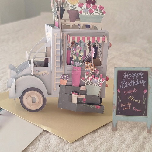 3D birthday card new with envelope