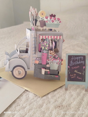 3D birthday card new with envelope