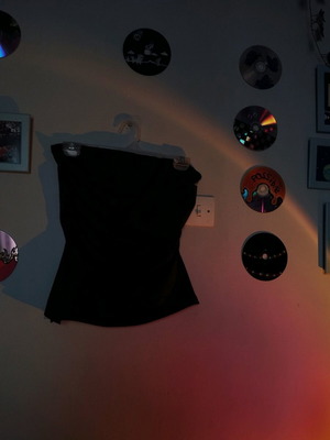 Strapless top black Shein size M like new