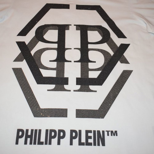 Philipp Plein T-shirt women size XL like new, white and black
