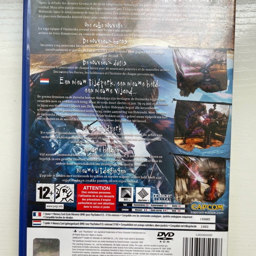 Onimusha Dawn of Dreams PlayStation 2 used, double CD with manual