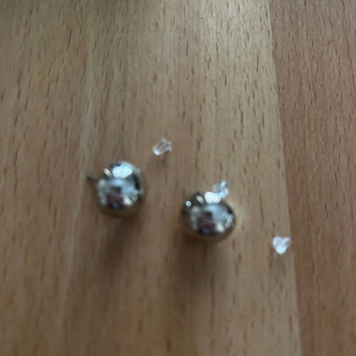 Earrings silver color new