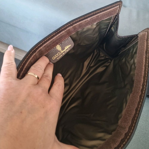 Gucci clutch in very good condition, beige and brown