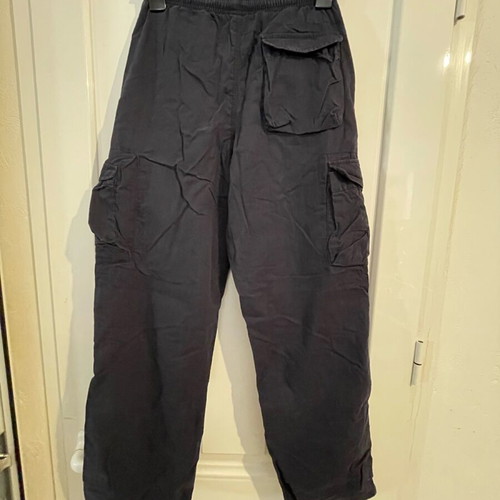 Gap Kids cargo pants lined like new, age 14-16, navy and grey