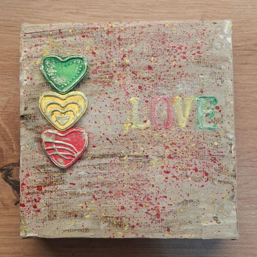 Decorative canvas frame 10x10 handmade new