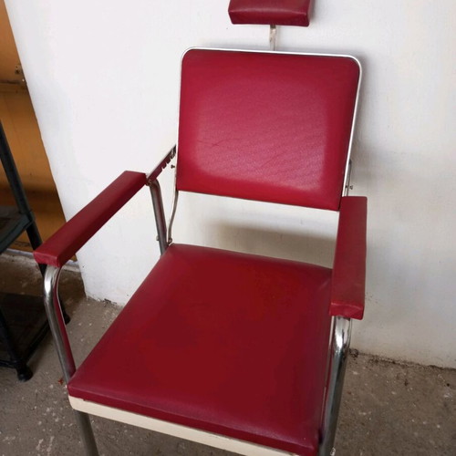 Barber chair used from 1940-1950 era