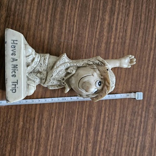 Vintage figurine waving child used from 1970