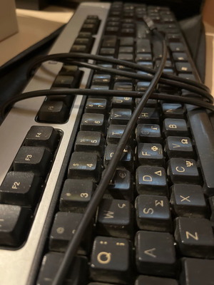 Hp keyboard used with USB, functional