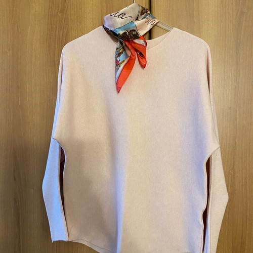 Celestino blouse pink powder with seamless sleeves new