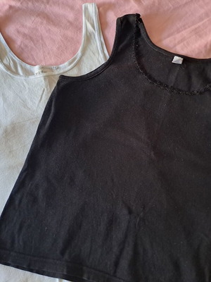 Sleeveless tops used, pack of 2, cotton, size M