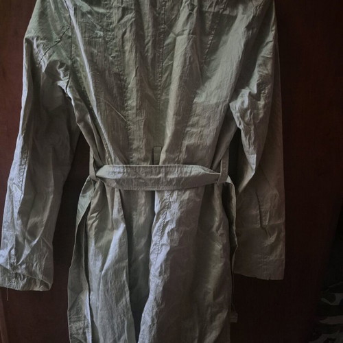 Esti trench coat used, long gold jacket with pockets