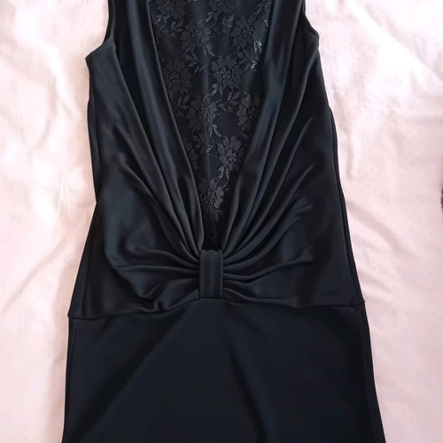 Explorer dress black with lace back like new, size L