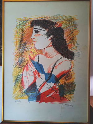 Μεταξοτυπία Δ.Μυταρά 50x70 cm σαν καινούργιο