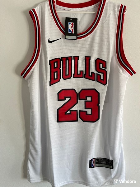  Michael Jordan Chicago Bulls Nike fanela emfanisi  Swingman Icon Jersey NBA lefki megethos 52 XL athikti