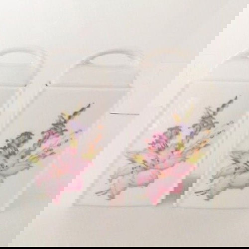 VINTAGE SET 2 ΤΕΜ ΒΑΖΆΚΙΑ ΜΕ ΚΑΠΆΚΙ ΑΠΌ ΠΟΡΣΕΛΆΝΗ - ΛΙΛΙΟΥΜ