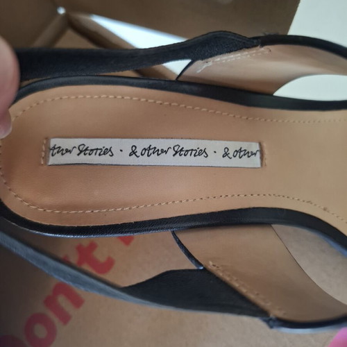 Leather sandals & Other Stories size 36, like new, 6 cm heel