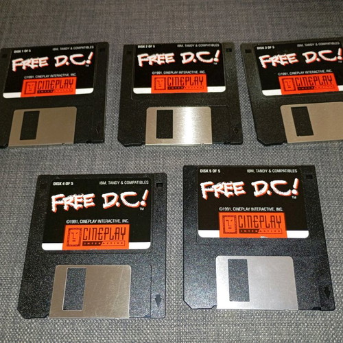 Free DC PC game used, 3.5" floppy disks, adventure