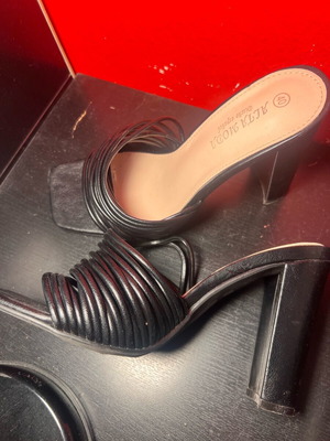 Mules Black Size 40 10cm Alta Moda like new