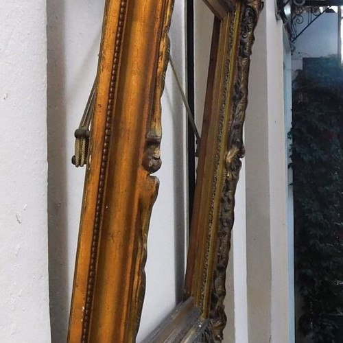 Wooden frame with ornate decoration like new, French made