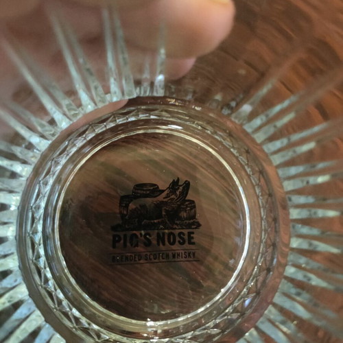 Pig Nose Collectible Glass new condition
