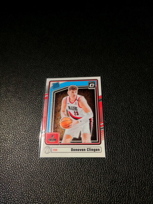 Donovan Clingan 2024-2025 Panini Donruss Optic Rated Rookie card like new