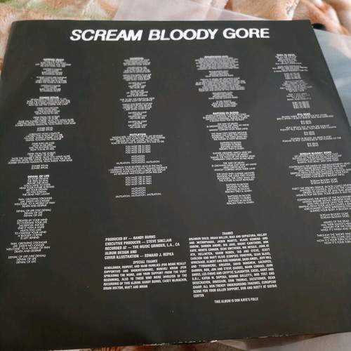 Death Scream Bloody Gore vinyl LP album reissue near mint