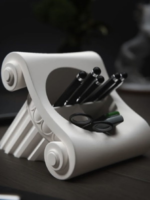 Pen holder Ancient Greek Ionic column new, minimal design