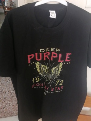 Unisex t-shirt Deep Purple Highway Star XXL, μαύρο