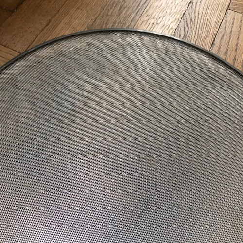 Handheld sieve strainer used, old, diameter 29 cm