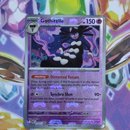 Pokemon Gothitelle 043/086 Rare Masterball Pattern White Flare new