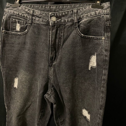 Women's black jean pants like new, size L