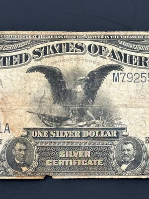 1 Dollar “Black Eagle” 1899 Silver Certificate used with Speelman/White signatures