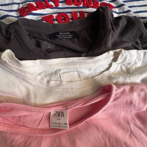 Girls' clothing bundle 23 pcs, Zara, Bershka, multicolored, ages 11-14
