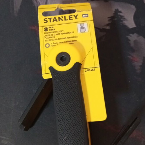 Stanley Folding Allen Key Set 1.5mm to 8mm new