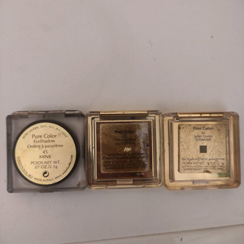 Ester Lauder eyeshadows like new, electric blue, gray, olive