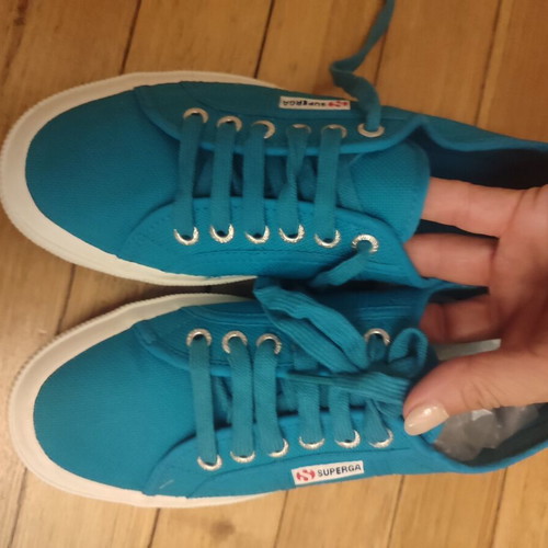 Superga sneakers size 40, like new, turquoise