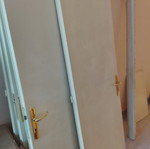 Wooden doors used, set of 7 with handles