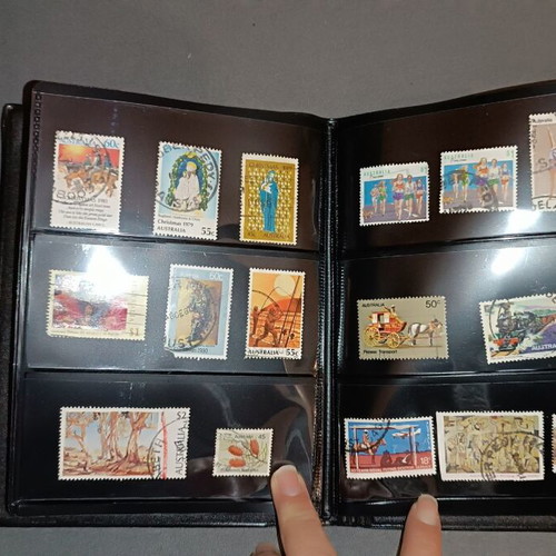 Album with 95 stamps collection new, Greece, Australia, Cyprus