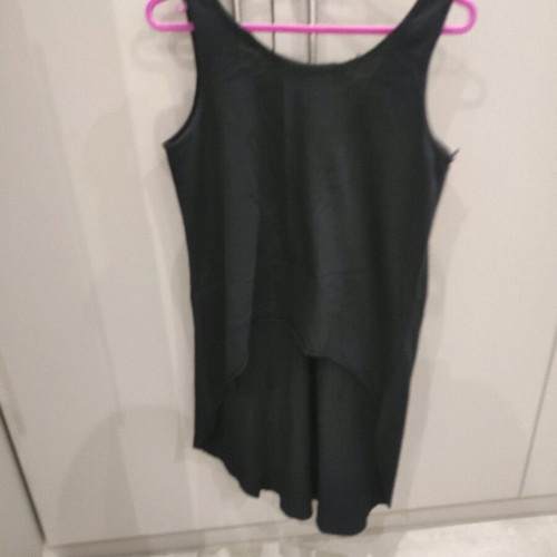 Women's asymmetrical blouse used, size M, black