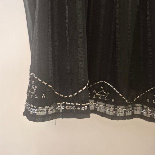 Zara top with beads new, black, size S