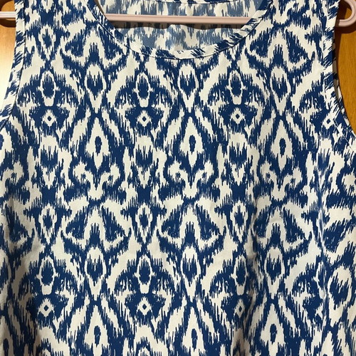 Shein Crop Top Blue White L New