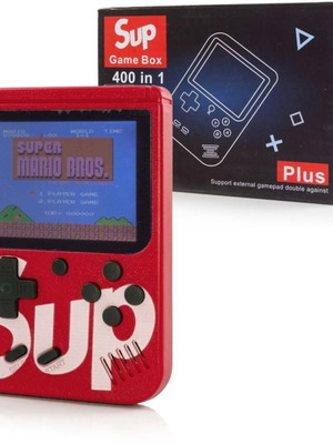 Retro Game Console Παιχνιδομηχανή με 400 Παιχνίδια Κόκκινο καινούργιο