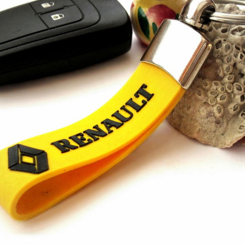 Car silicone keychain for Renault new