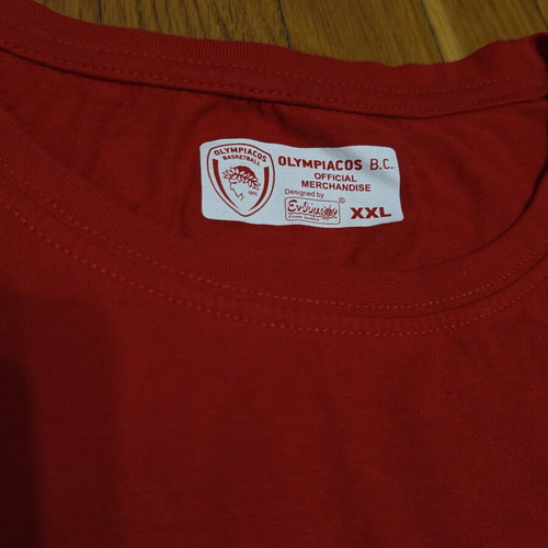 Authentic Olympiacos BC XXL T-shirt with minor print wear