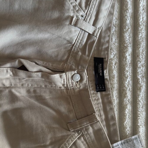 Pull & Bear men's pants new, size XL, beige