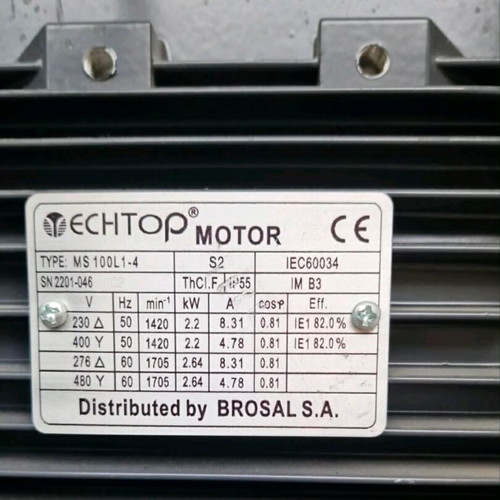 Ventilation box with tachometer like new, 3 horsepower