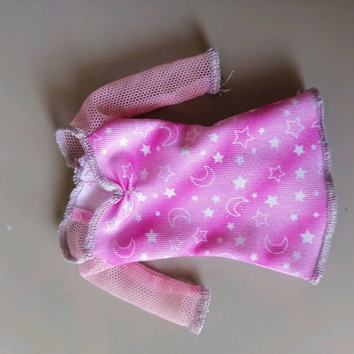 Barbie nightshirt new, pink with mesh sleeves