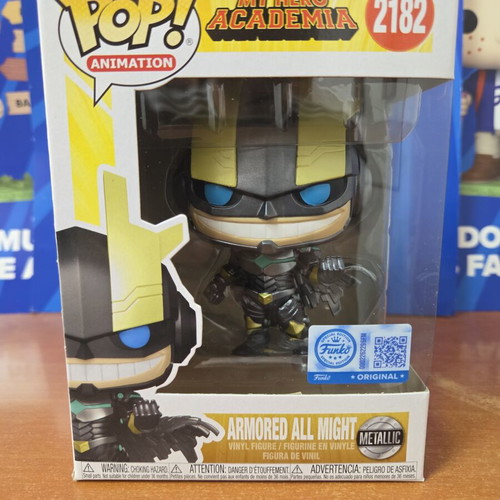 Funko Pop Animation Armored All Might Metallic figure new exclusive