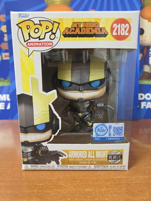 Funko Pop Animation Armored All Might Metallic figure new exclusive